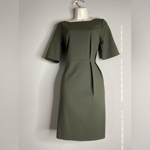 Green Pleated Dress